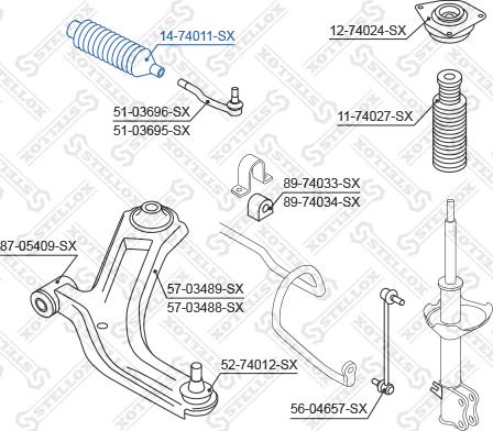 Stellox 14-74011-SX - Joint-soufflet, direction cwaw.fr