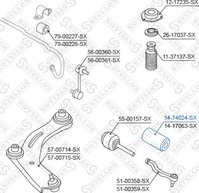 Stellox 14-74024-SX - Joint-soufflet, direction cwaw.fr