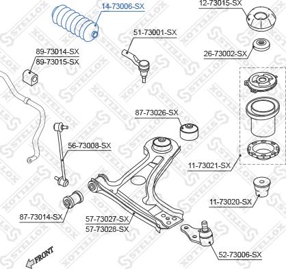 Stellox 14-73006-SX - Joint-soufflet, direction cwaw.fr