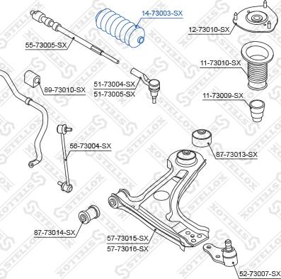 Stellox 14-73003-SX - Joint-soufflet, direction cwaw.fr