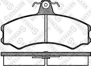 Stellox 154 002-SX - Kit de plaquettes de frein, frein à disque cwaw.fr