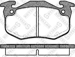 Stellox 155 080B-SX - Kit de plaquettes de frein, frein à disque cwaw.fr