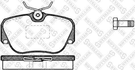 Stellox 156 000-SX - Kit de plaquettes de frein, frein à disque cwaw.fr