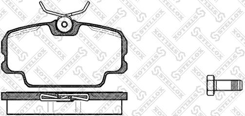 Stellox 156 010-SX - Kit de plaquettes de frein, frein à disque cwaw.fr