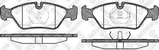 Stellox 150 000B-SX - Kit de plaquettes de frein, frein à disque cwaw.fr