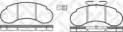 Stellox 153 020-SX - Kit de plaquettes de frein, frein à disque cwaw.fr