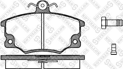 Stellox 157 004-SX - Kit de plaquettes de frein, frein à disque cwaw.fr