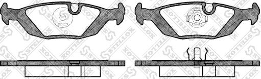 Stellox 166 000-SX - Kit de plaquettes de frein, frein à disque cwaw.fr