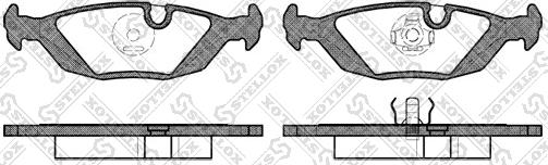 Stellox 166 010B-SX - Kit de plaquettes de frein, frein à disque cwaw.fr