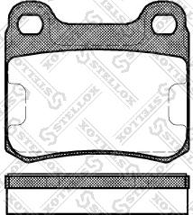 Stellox 168 000-SX - Kit de plaquettes de frein, frein à disque cwaw.fr