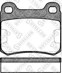 Stellox 168 010-SX - Kit de plaquettes de frein, frein à disque cwaw.fr