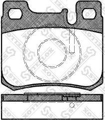 Stellox 168 020B-SX - Kit de plaquettes de frein, frein à disque cwaw.fr