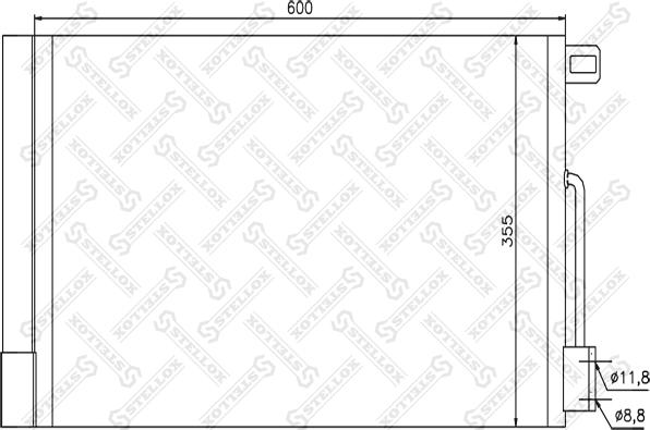 Stellox 10-45416-SX - Condensateur, climatisation cwaw.fr