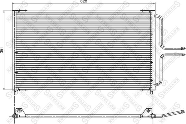 Stellox 10-45050-SX - Condensateur, climatisation cwaw.fr