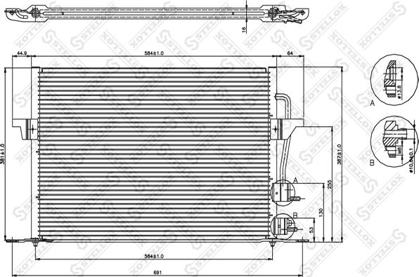 Stellox 10-45010-SX - Condensateur, climatisation cwaw.fr