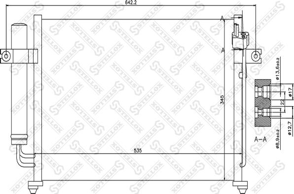 Stellox 10-45027-SX - Condensateur, climatisation cwaw.fr