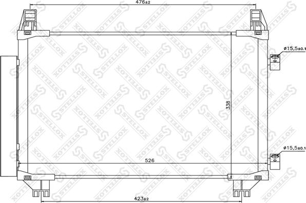 Stellox 10-45159-SX - Condensateur, climatisation cwaw.fr