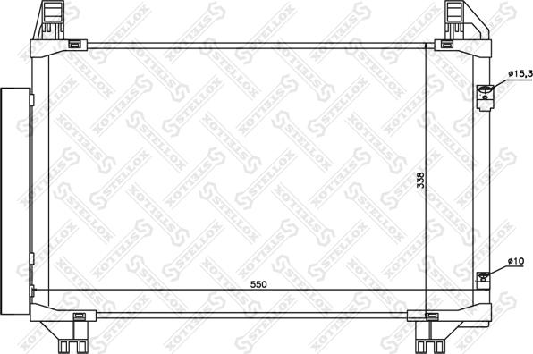 Stellox 10-45160-SX - Condensateur, climatisation cwaw.fr