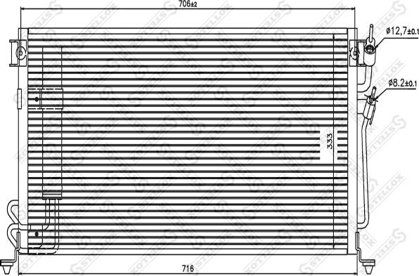 Stellox 10-45136-SX - Condensateur, climatisation cwaw.fr