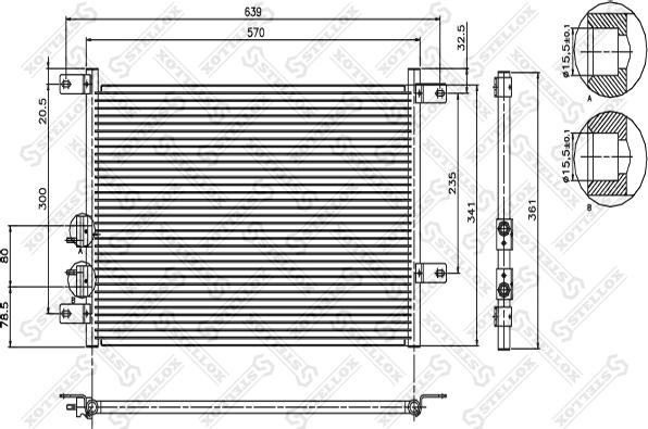 Stellox 10-45390-SX - Condensateur, climatisation cwaw.fr