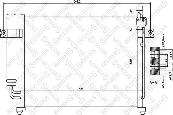 Stellox 10-45358-SX - Condensateur, climatisation cwaw.fr