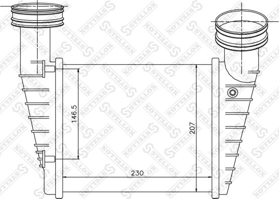 Stellox 10-40158-SX - Intercooler, échangeur cwaw.fr