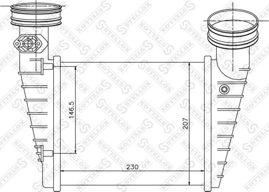 Stellox 10-40157-SX - Intercooler, échangeur cwaw.fr