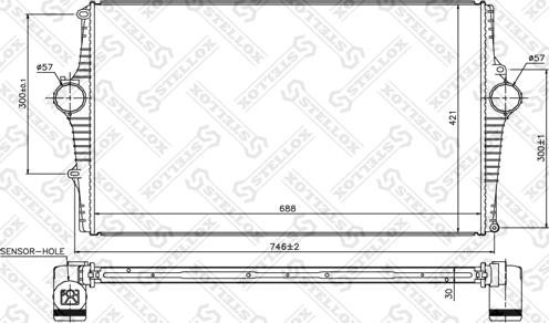 Stellox 10-40180-SX - Intercooler, échangeur cwaw.fr