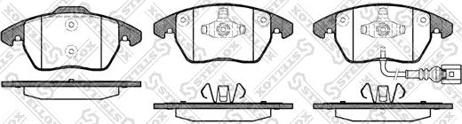 Stellox 1041 001B-SX - Kit de plaquettes de frein, frein à disque cwaw.fr