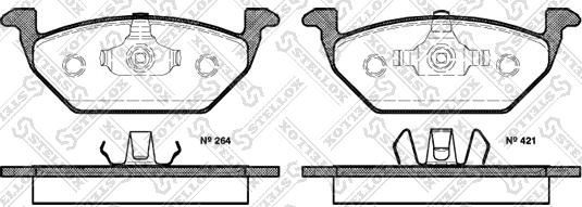 Stellox 644 020B-SX - Kit de plaquettes de frein, frein à disque cwaw.fr