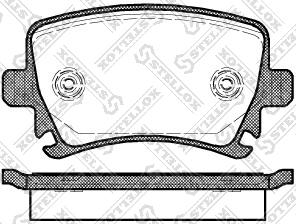 Stellox 1042 000B-SX - Kit de plaquettes de frein, frein à disque cwaw.fr