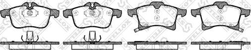 Stellox 1047 002-SX - Kit de plaquettes de frein, frein à disque cwaw.fr