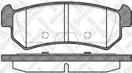 Stellox 1059 000-SX - Kit de plaquettes de frein, frein à disque cwaw.fr