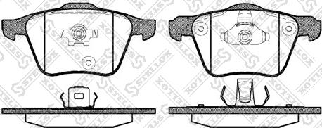 Stellox 1054 000-SX - Kit de plaquettes de frein, frein à disque cwaw.fr