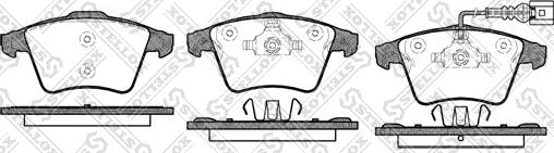 Stellox 1056 001-SX - Kit de plaquettes de frein, frein à disque cwaw.fr