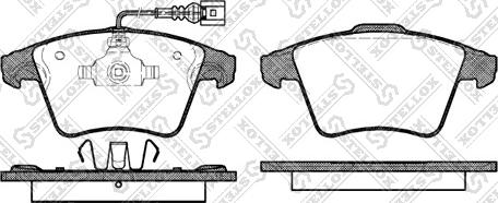 Stellox 1056 011L-SX - Kit de plaquettes de frein, frein à disque cwaw.fr