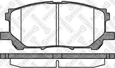 Stellox 1050 000B-SX - Kit de plaquettes de frein, frein à disque cwaw.fr