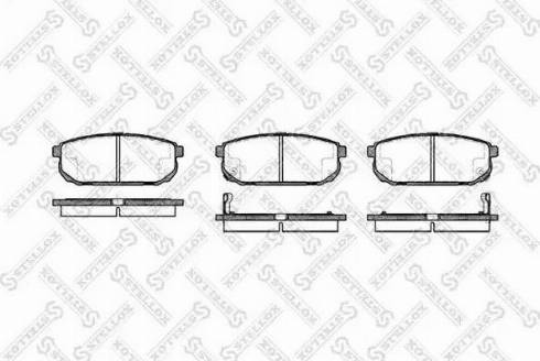 Stellox 1053 002L-SX - Kit de plaquettes de frein, frein à disque cwaw.fr