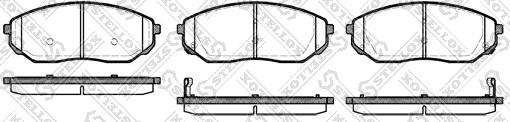 Stellox 1052 002B-SX - Kit de plaquettes de frein, frein à disque cwaw.fr