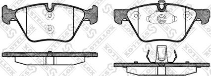 Stellox 1063 000-SX - Kit de plaquettes de frein, frein à disque cwaw.fr