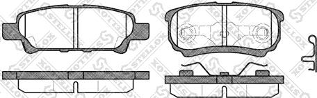 Stellox 1062 002-SX - Kit de plaquettes de frein, frein à disque cwaw.fr