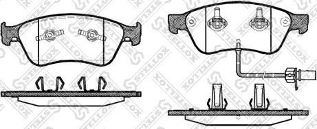 Stellox 1067 002-SX - Kit de plaquettes de frein, frein à disque cwaw.fr