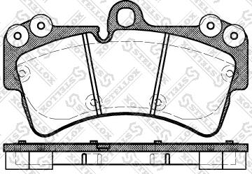 Stellox 1006 000B-SX - Kit de plaquettes de frein, frein à disque cwaw.fr