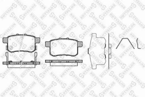 Stellox 1002 000L-SX - Kit de plaquettes de frein, frein à disque cwaw.fr