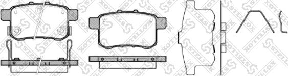 Stellox 1002 000-SX - Kit de plaquettes de frein, frein à disque cwaw.fr