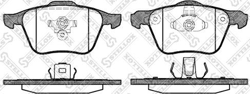 Stellox 1081 000-SX - Kit de plaquettes de frein, frein à disque cwaw.fr