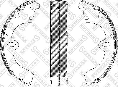 Stellox 108 100-SX - Jeu de mâchoires de frein cwaw.fr