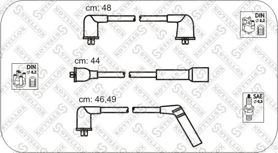 Stellox 10-30040-SX - Kit de câbles d'allumage cwaw.fr