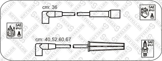 Stellox 10-30041-SX - Kit de câbles d'allumage cwaw.fr