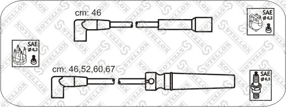 Stellox 10-30043-SX - Kit de câbles d'allumage cwaw.fr